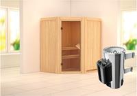 Karibu | Tonja Sauna | Bronzeglas Deur | Kachel 3,6 kW Geïntegreerde Bediening