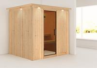 Karibu | Daria Sauna met Dakkraag | Antracietglas
