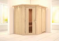 Karibu | Carin Sauna met Dakkraag | Energiesparende Deur