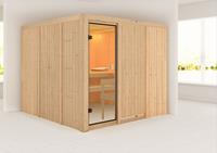 Karibu Sauna ARVIKA 2,31 x 2,31 m  ohne Ofen 6197