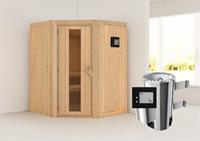 Karibu | Nanja Sauna | Energiesparende Deur | Kachel 3,6 kW Externe Bediening