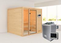 Karibu &VerticalLine; Jutta Sauna &VerticalLine; Kachel 9 kW Externe Bediening