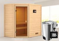 Karibu | Jella Sauna | Biokachel 3,6 kW Externe Bediening