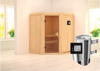 Karibu | Tonja Sauna | Bronzeglas Deur | Kachel 3,6 kW Externe Bediening