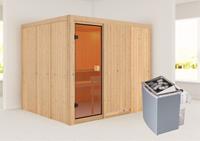 Karibu &VerticalLine; Nybro Sauna &VerticalLine; Kachel 9 kW Ge&iuml;ntegreerde Bediening