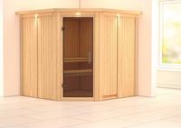 Karibu | Jarin Sauna met Dakkraag | Antracietglas