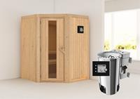 Karibu &VerticalLine; Nanja Sauna &VerticalLine; Energiesparende Deur &VerticalLine; Biokachel 3,6 kW Externe Bediening
