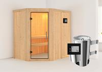 Karibu &VerticalLine; Saja Sauna &VerticalLine; Helderglas Deur &VerticalLine; Kachel 3,6 kW Externe Bediening
