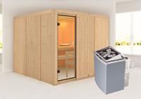 Karibu &VerticalLine; Arvika Sauna &VerticalLine; Kachel 9 kW Ge&iuml;ntegreerde Bediening