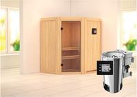 Karibu &VerticalLine; Tonja Sauna &VerticalLine; Helderglas Deur &VerticalLine; Biokachel 3,6 kW Externe Bediening