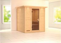 Karibu | Mojave Sauna met Dakkraag | Bronzeglas Deur