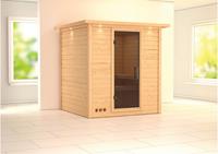 Karibu | Mojave Sauna met Dakkraag | Antracietglas