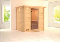 Karibu &VerticalLine; Mojave Sauna met Dakkraag &VerticalLine; Helderglas Deur