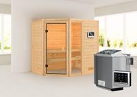 Karibu &VerticalLine; Jada Sauna &VerticalLine; Biokachel 9 kW Externe Bediening