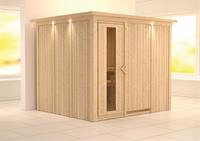 Karibu &VerticalLine; Gobin Sauna met Dakkraag &VerticalLine; Energiesparende Deur