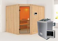 Karibu &VerticalLine; Horna Sauna &VerticalLine; Kachel 9 kW Externe Bediening