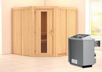 Karibu &VerticalLine; Jarin Sauna &VerticalLine; Energiesparende Deur &VerticalLine; Kachel 9 kW Ge&iuml;ntegreerde Bediening