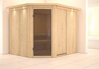 Karibu &VerticalLine; Malin Sauna met Dakkraag &VerticalLine; Antracietglas