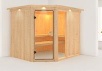 Karibu &VerticalLine; Fiona 3 Sauna met Dakkraag