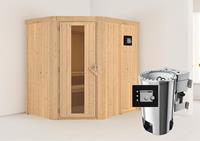Karibu &VerticalLine; Sauna Saja &VerticalLine; Energiesparende Deur &VerticalLine; Biokachel 3,6 kW Externe Bediening
