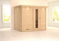 Karibu &VerticalLine; Sonara Sauna met Dakkraag &VerticalLine; Energiesparende Deur