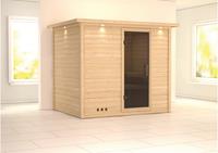 Karibu &VerticalLine; Sonara Sauna met Dakkraag &VerticalLine; Antracietglas