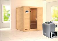 Karibu &VerticalLine; Mojave Sauna &VerticalLine; Bronzeglas Deur &VerticalLine; Kachel 9 kW Externe Bediening