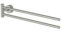 lenz Scala Handtuchhalter, 2-teilig, nickel-matt