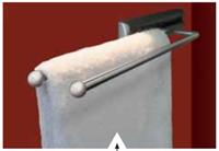 fackelmann Handtuchhalter-Auszug 27 / 33 cm (86900)