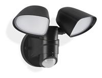 Telefunken LED sensor buitenwandspot Bilbao 2-lamps zwart