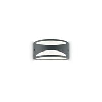 Ideallux Ideal Lux buitenwandlamp Rex-3, antraciet, aluminium, breedte 25 cm