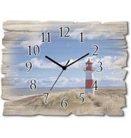 Artland Wandklok Vuurtoren Sylt geluidloos, zonder tikkende geluiden, niet tikkend, geruisloos - naar keuze: radiografische klok of kwartsklok, moderne klok voor woonkamer, keuken etc. - stijl: modern