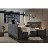 Neckermann Boxspringbett »Denver« (6-tlg), inkl. Motor, Topper und motorisierter TV-Halterung bis 40 Zoll