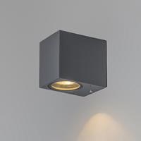 QAZQA Baleno I - Wandlamp - 1 lichts - 65 mm - antraciet