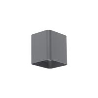 qazqa Moderne Wandleuchte anthrazit inkl. LED IP54 eckig - Evi - 