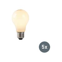 luedd 5er Set E27 LED Glühlampen Opalglas 3W 320 lm 2200K - 