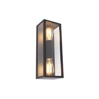 Qazqa Industriële wandlamp Zwart