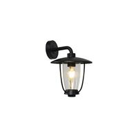 QAZQA Wandlamp buiten khana - Zwart - Modern - L 22.5cm