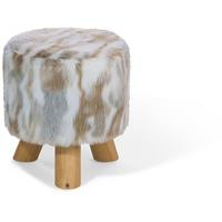 Beliani Hocker bruin/beige TEXAS