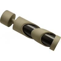gardinia Endknopf Kira Tube cappuccino-schwarz, Ø 19 mm