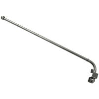gardinia Schwenkstange Ø 12 mm, edelstahl-optik, ausziehbar 55 - 85 cm - 