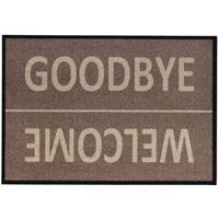 weitere Fußmatte Diavolo Welcome/Goodbye taupe, 39 x 58 cm - 