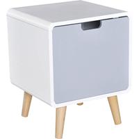 homcom Nachttisch Nachtkommode Schlafzimmer MDF weiß L40 x B38 x H50cm