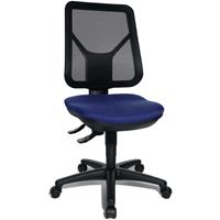 Topstar Bureaudraaistoel | met lendesteun | blauw 430-510 mm | zonder armleuningen draagvermogen 110 kg | 1 stuk - AN800G260 AN800G260