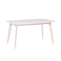 Beliani Eettafel wit 150 x 90 cm SANTOS