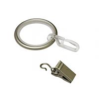gardinia Ringe Kira mit Gleiteinlage und Faltenlegehaken champagner, Ø 19 mm - 
