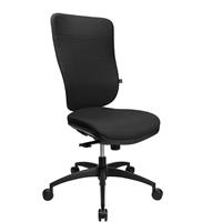 Topstar Ergonomisch gevormde draaistoel, synchroon-mechanisme, ergonomisch gevormde zitting, met bekleding, zwart