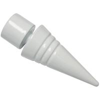 gardinia Endknopf Spitze zu Stilprogramm Chicago, Ø 20 mm, weiss, 2-er Pack - 