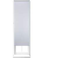 relaxdays 1 x Thermo Verdunklungsrollo, Hitzeschutz, Fenster Seitenzugrollo, Klemmfix ohne bohren, 70x210, Stoff 66 cm, weiß - 