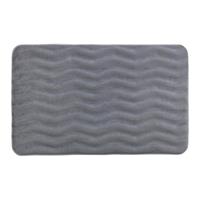 wenko Badteppich Memory Foam Waves Hellgrau